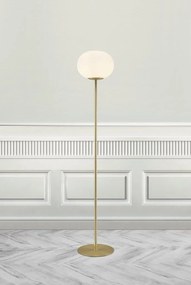 Lampadar, Lampa de podea design nordic Alton, alama/ alb 2010514001 NL
