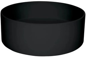 Deante CQS_NU4S - lavoar pentru blat SILIA, Ø 36 cm, granit, negru