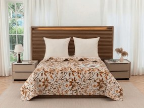 Cuvertura de pat BIRDS PUMPKIN, maro Dimensiune: 220 x 240 cm