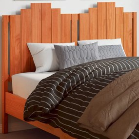844283 vidaXL Tăblie de pat, maro ceruit, 135 cm, lemn masiv de pin