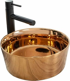 Lavoar rose gold pe blat Rea Ida 36 cm