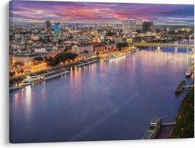 Tablou cu orașul Bratislava cu râu (70x50 cm)