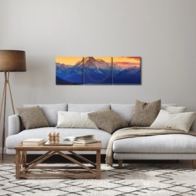 Tablou - Lacul Pukaki (cu ceas) (90x30 cm)