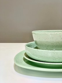 Set 4 Piese Mineral Verde Cu Picatele