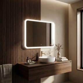 Oglindă LED 80x60cm TOP-3