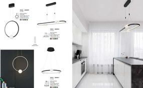Lustra LED dimabila cu telecomanda design modern Celia auriu