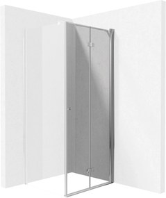 Deante Kerria Plus uși de duș 80 cm pliantă crom luciu/sticlă transparentă KTSX042P