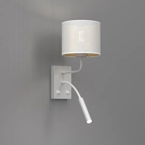 Lampă de perete LOFT SHADE 1xE27/60W+1xG9/8W/230V albă/aurie