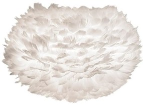 Abajur modern cu pene de gasca EOS alb, 22cm
