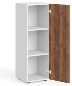 Dulap mediu Manager 39,9 x 42,2 x 119,5 cm, dreapta, nuca warmia / alb