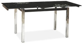 Masa de bucaterie Kral, negru/argintiu