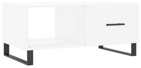 vidaXL Măsuță de cafea, alb, 90x50x40 cm, lemn prelucrat