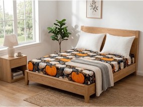 Cearsaf din microfibra MAGIC PUMPKIN colorat 180x200 cm
