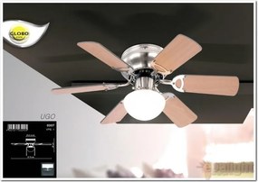 Lustra Ventilator cu palete ventilatie in doua culori Ugo 0307 GL