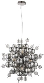 Endon 81583 - Lustră pe cablu JOULES 9xE14/7W/230V crom lucios/fumuriu