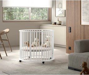 Țarc pentru copii alb din lemn de fag 90x90 cm Dino – Vipack