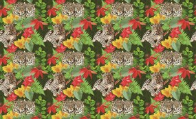 Fototapet - Leopard în junglă (152,5x104 cm)