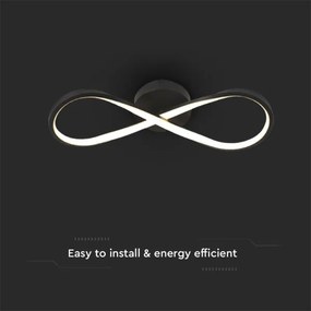 Plafonieră LED/24W/230V 3000K negru