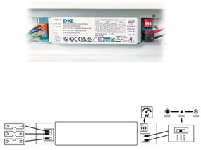 Corp de iluminat LED fluorescent Ecolite TLSVEL5-LED60W VELO LED/36/48/60W/230V alb