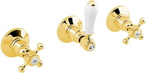 Baterie aurie pentru duș încastrată (2 ieșiri) Antea – Sapho