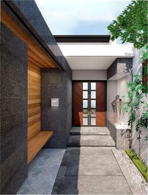 Aplica LED iluminat exterior modern IP54 TALL alb