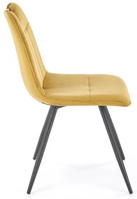 Scaun de bucaterie Olindo, galben