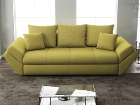 Canapea extensibilă dumonde cu ladă de depozitare si sezut confortabil din spuma high-density, Loana Enjoy Green 250x100 cm