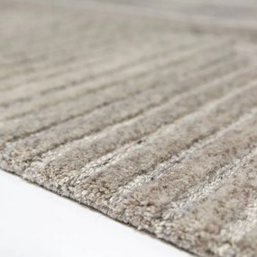 Covor grej țesut manual din lână 160x230 cm Lira – Flair Rugs