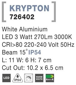 Spot LED ambiental de exterior IP54 KRYPTON NVL-726402