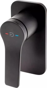 Baterie dus incastrata FDesign Seppia negru mat cu corp ingropat