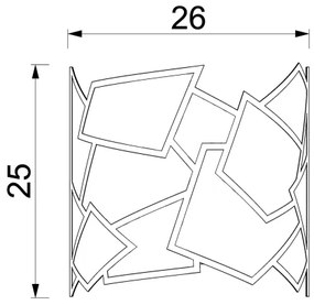 Aplică CAMO 1xE27/15W/230V negru