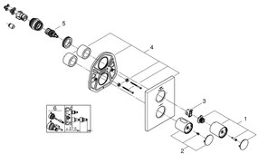 GROHE GROHTHERM F 27618000 - Capac termostatic, crom lucios