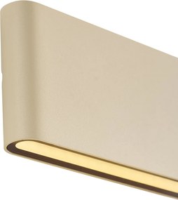 Lampă modernă de perete pentru exterior bej 17,5 cm incl. LED IP65 - Batt