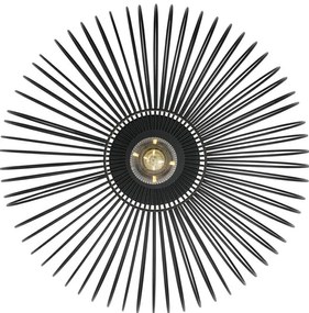 Aplica de perete/tavan design industrial Beroni negru