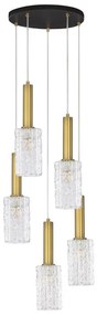 Lustra cu 5 pendule design modern Certa