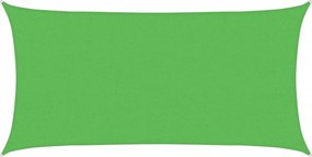 vidaXL Pânză parasolar verde dreptunghiular 2x3,5 m HDPE 160 g/m²