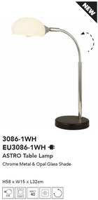 Veioza/Lampa de birou moderna Astro alb