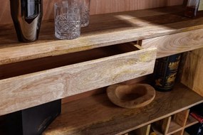 Bufet/ Bar design vintage GOLDEN SUNSET 140cm Mango alb