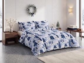 Lenjerie de pat din flanel SNOWY VALLEY albastru Dimensiune lenjerie de pat: 70 x 90 cm | 140 x 200 cm
