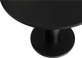 Masă de dining rotundă cu blat cu aspect de lemn de stejar ø 65 cm Sool – noo.ma