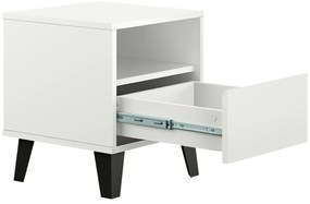 Noptieră BOGAN 1S, albă