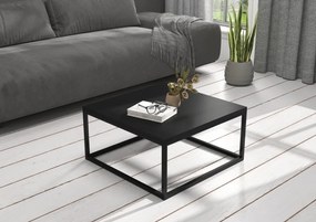 Masuta de cafea, 60x60 cm, BELRET, ADRK Furniture (Culoare: Auriu / Alb)