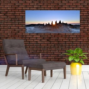 Tablou cu scenerie de nisip (120x50 cm)