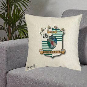 Perna Personalizata CSC Dumbravita Fotbal, 40x40 cm, Ecru, Husa Detasabila, Perna Inclusa, BEKZ®