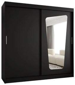 Dulap de haine 200 cm Mokka (Negru). 1126037