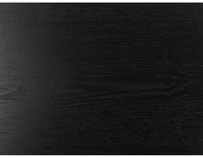 Bibliotecă de perete neagră cu aspect de lemn de frasin 75x91 cm Seaford – Actona