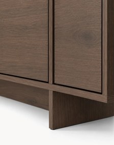 Comodă Zolia 180 cm cu 4 uși - nuc elegant