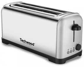 Prajitor de paine cu sloturi lungi Techwood TGPI-4028, inox, 1400W