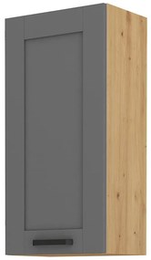 Dulap superior de bucătărie Lucid 45 G 90 1F (Stejar artisan + dustgrey). 1045605