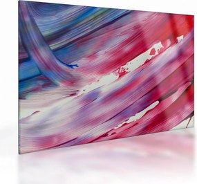 Tablou pe sticlă - culorile rozalbaste (70x50 cm)